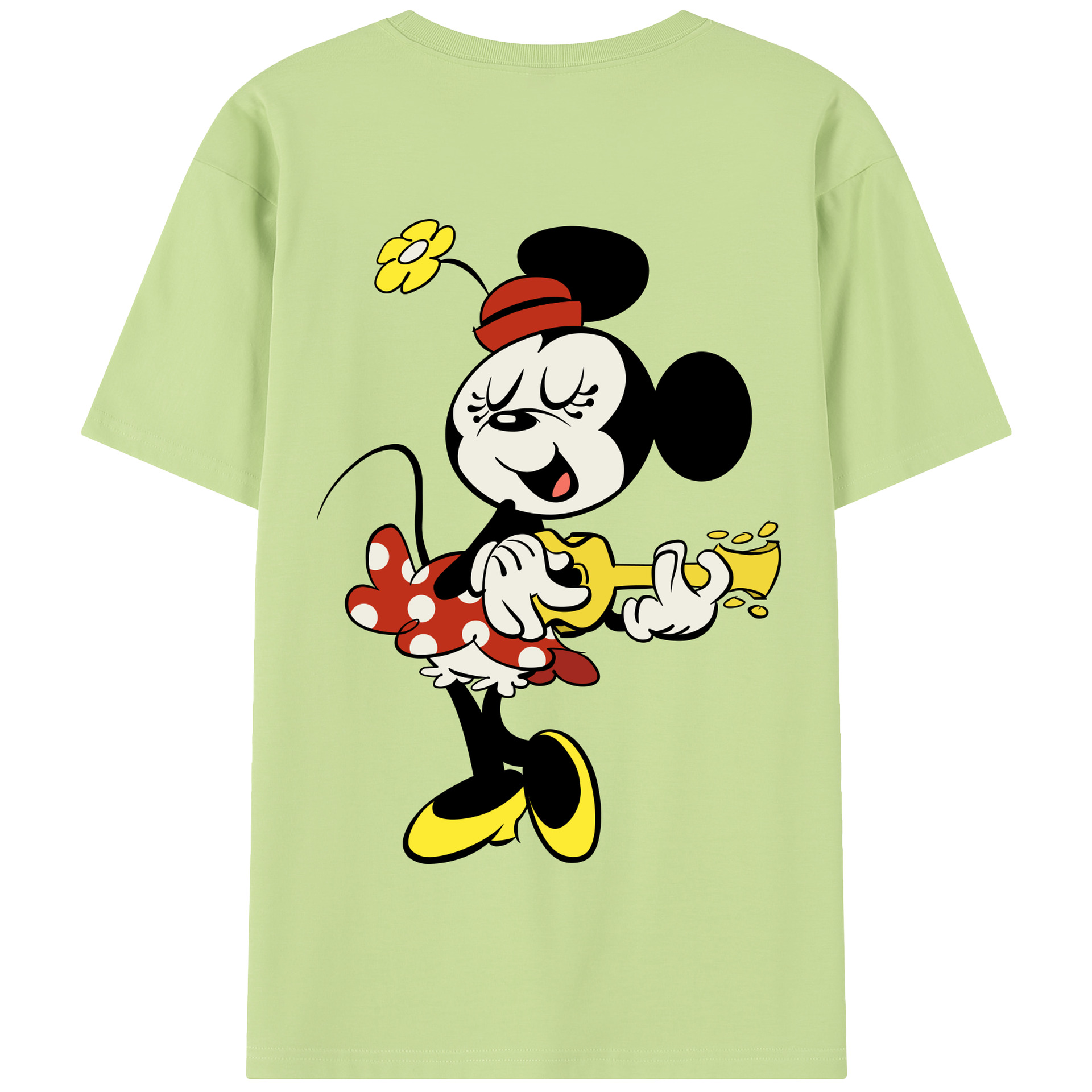 （画像用） ミッキーマウス Mickey Mouse 綿100％半袖Tシャツ（背面プリント）